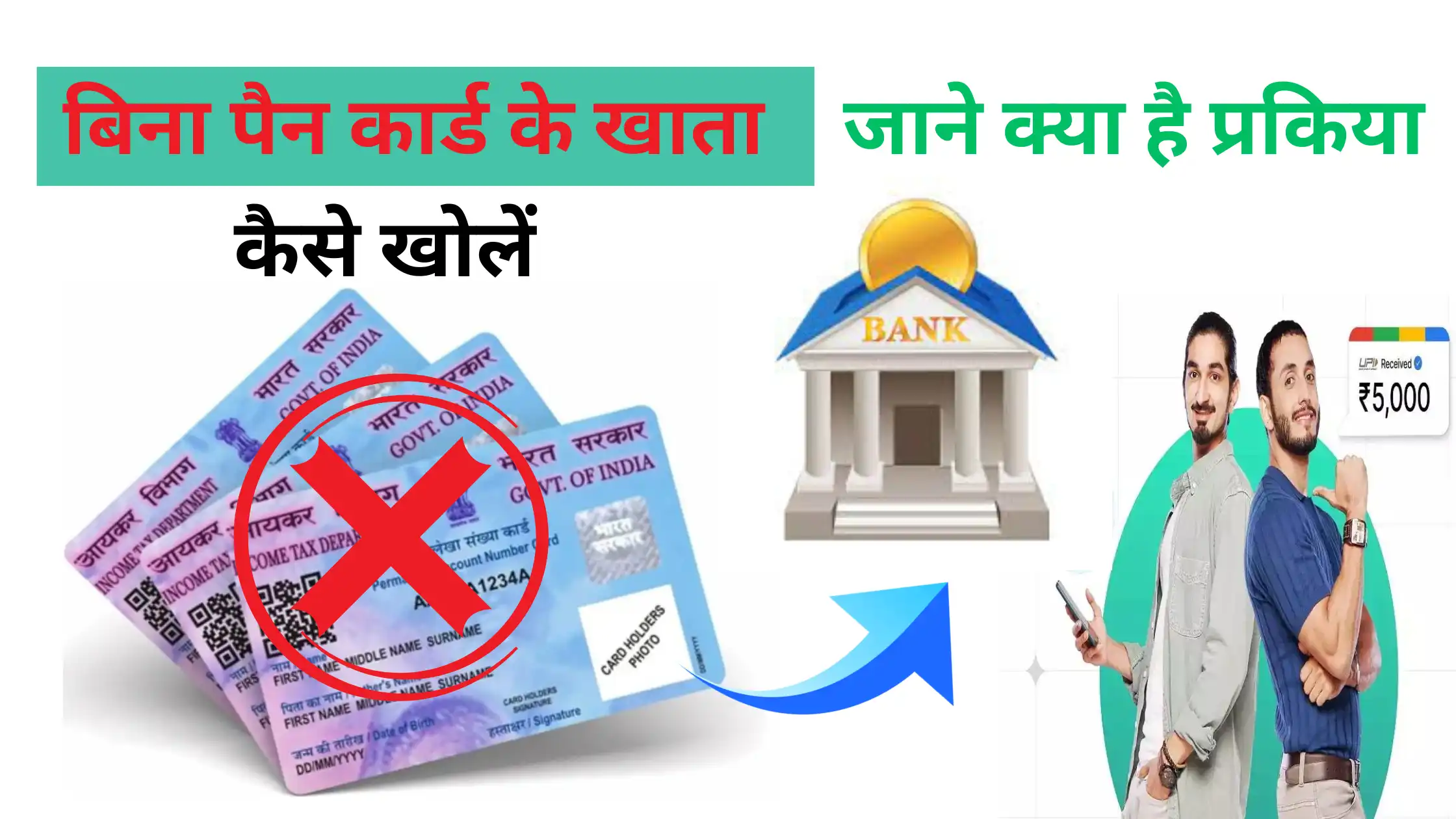 bina pan card ke khata kaise khole