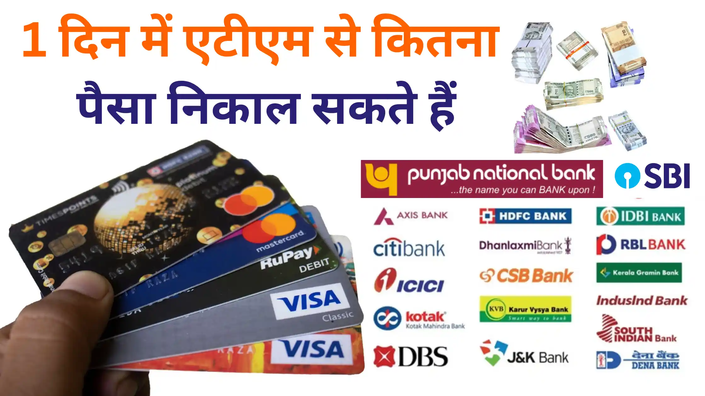ek din me atm se kitna paisa nikaal skte hai