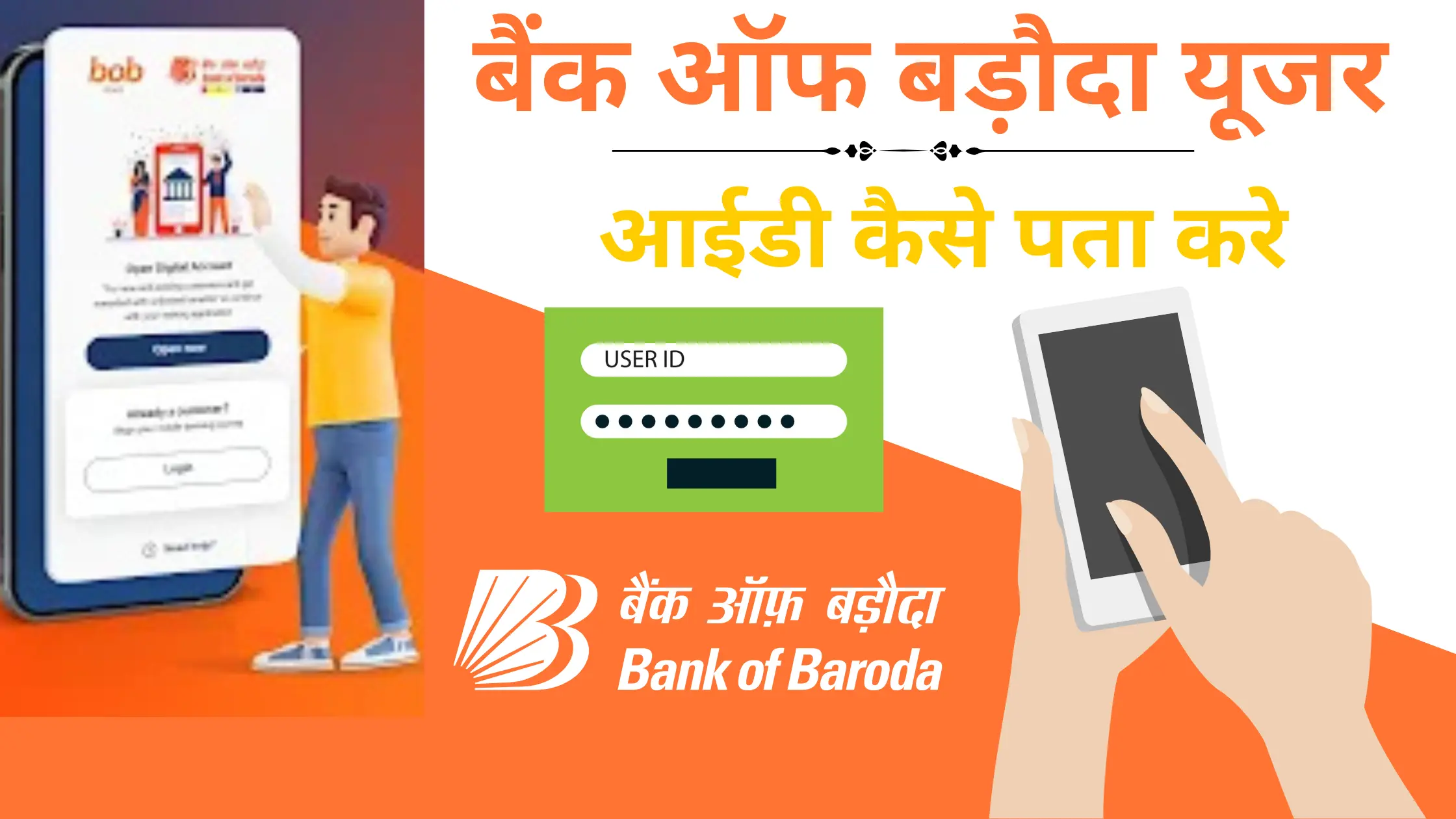 bank of baroda user id kaise pata kare