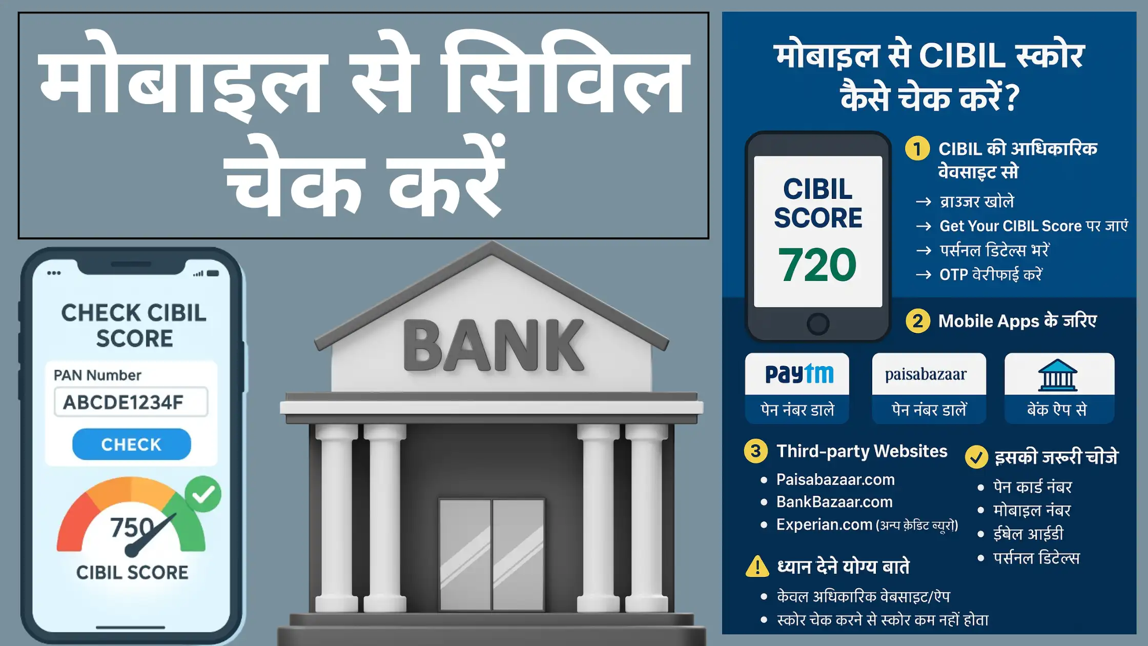 Mobile Se Civil Score Kaise Check Kare