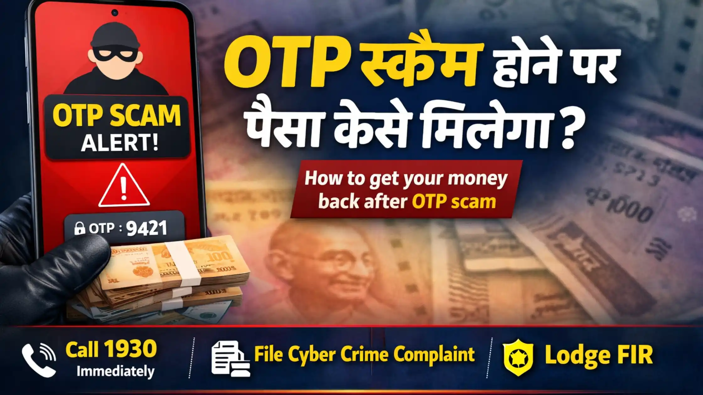 OTP Scam Hone Par Paisa Kaise Milega