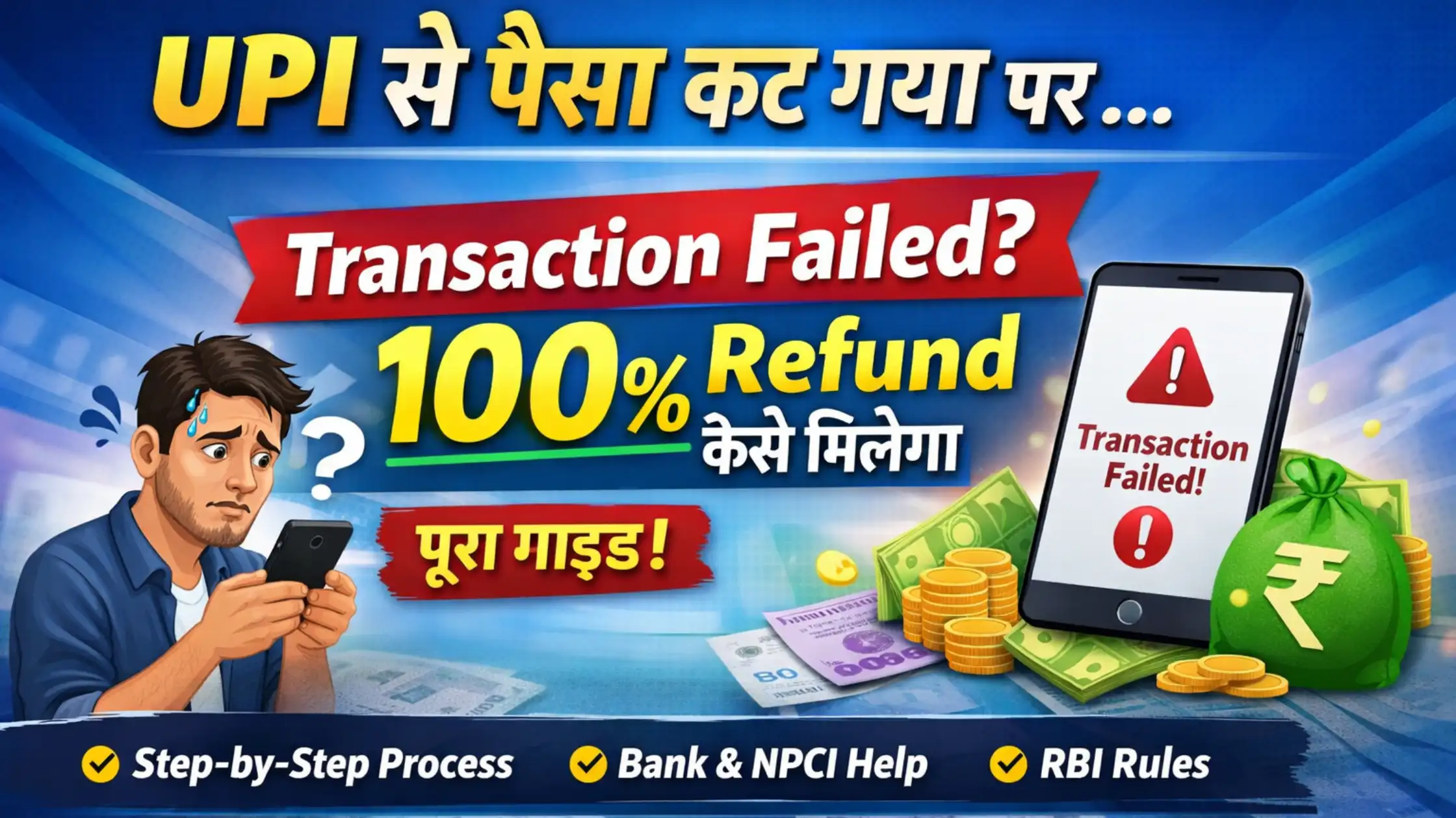 UPI se paisa kat gaya par Transaction Failed